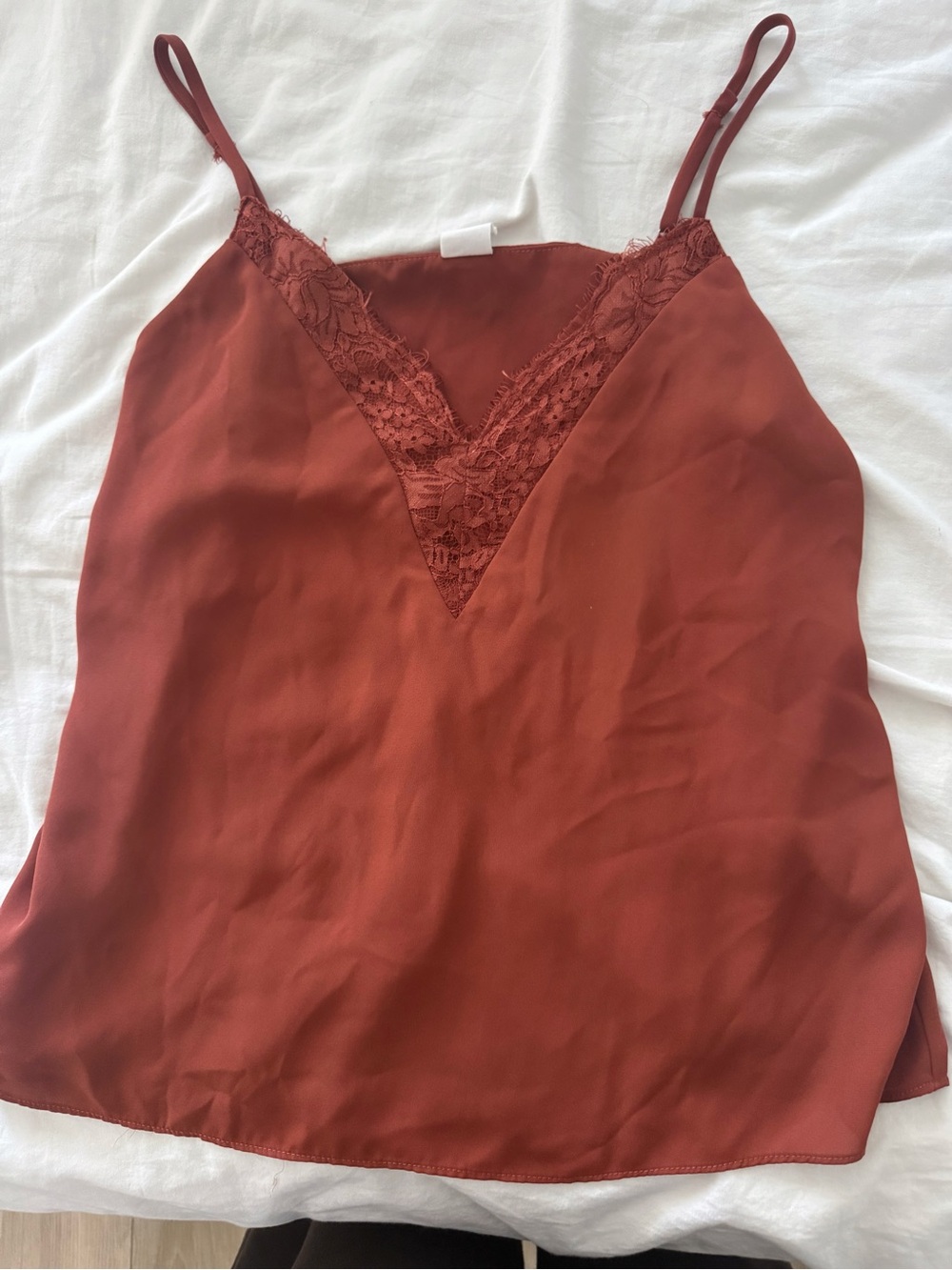 Fall Lace Melrose and Market Lace-Trim Rust Camisole